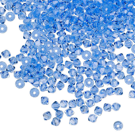 PRECIOSA 3mm Bicones - Sapphire - 144 pcs ( 1 gross)