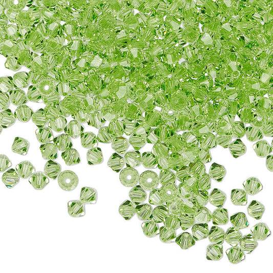 PRECIOSA 3mm Bicones - Peridot - 144 pcs ( 1 gross) (Copy)