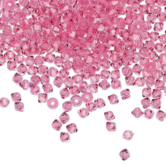 PRECIOSA 3mm Bicones - Rose - 144 pcs ( 1 gross)