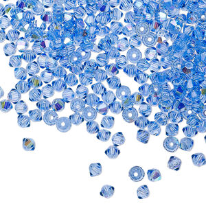 PRECIOSA 3mm Bicones - Sapphire AB - 144 pcs ( 1 gross)