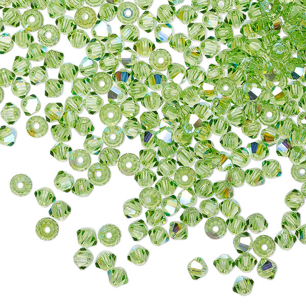 PRECIOSA 3mm Bicones - Peridot AB - 144 pcs ( 1 gross)
