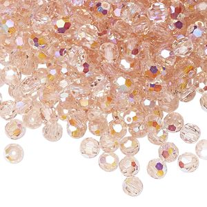 PRECIOSA 4mm Rounds - Light Rose AB - 72 pcs ( 1/2 gross)