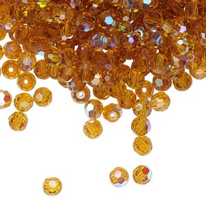 PRECIOSA 4mm Rounds - Topaz AB - 72 pcs ( 1/2 gross)