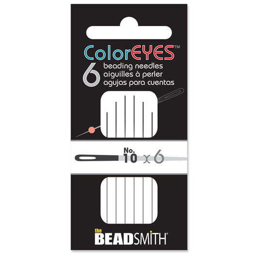 Color Eyes - Beading Needles - Size 10 - Pack 6