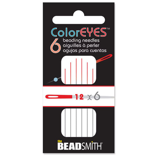 Color Eyes - Beading Needles - Size 12 - Pack 6