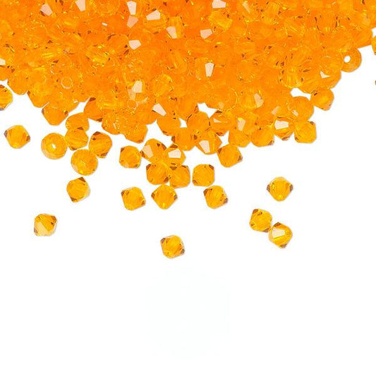 PRECIOSA 3mm Bicones - Sun - 144 pcs ( 1 gross)