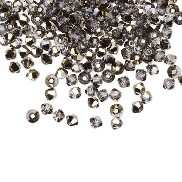 PRECIOSA 3mm Bicones - Starlight Gold - Half - 144 pcs ( 1 gross)
