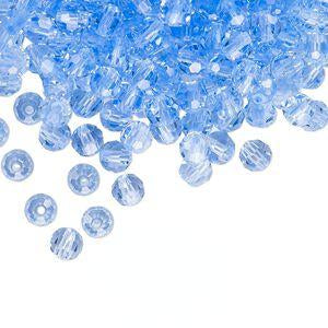 PRECIOSA 4mm Rounds - Light Sapphire - 72 pcs ( 1/2 gross)