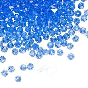 PRECIOSA 4mm Rounds - Sapphire - 72 pcs ( 1/2 gross)