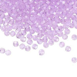 PRECIOSA 4mm Rounds - Violet - 72 pcs ( 1/2 gross)
