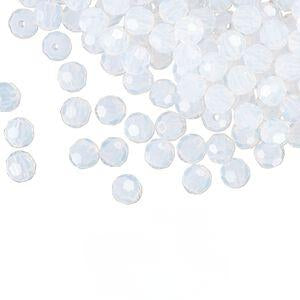 PRECIOSA 4mm Rounds - White Opal - 72 pcs ( 1/2 gross)