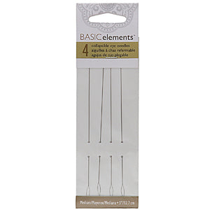 Basic Elements - Collapsible Eye Needles - Pack 4 - Medium - 12.7cm