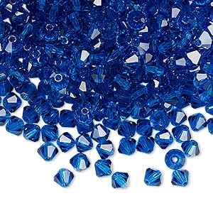 PRECIOSA 3mm Bicones - Capri Blue - 144 pcs ( 1 gross)