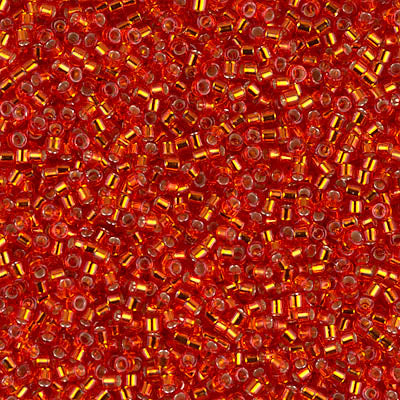 MIYUKI #11 DB 043 - Silver Lined Red Orange - 5 gms