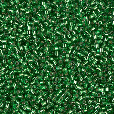 MIYUKI #11 DB 046 - Silver Lined Light Green- 5 gms