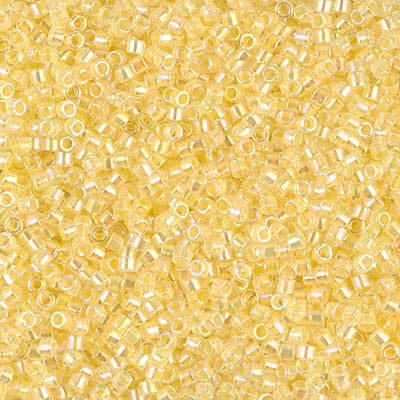 MIYUKI #11 DB 053 - Lined Pale Yellow AB  - 5 gms