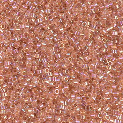 MIYUKI #11 DB 054 - Lined Peach AB  - 5 gms