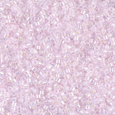 MIYUKI #11 DB 055 - Lined Pale Pink AB  - 5 gms
