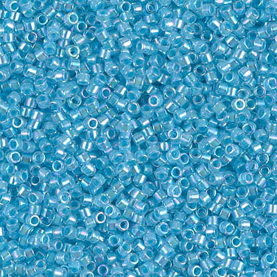 MIYUKI #11 DB 057 - Lined Sky Blue AB  - 5 gms
