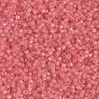 MIYUKI #11 DB 070 - Lined Rose Pink AB - 5 gms