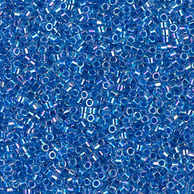 MIYUKI #11 DB 077 - Lined Blue AB - 5 gms