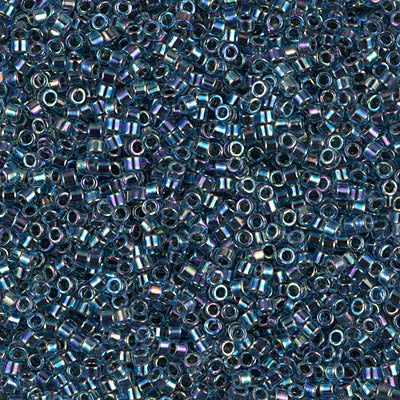 MIYUKI #11 DB 085 - Lined Blue AB - 5 gms