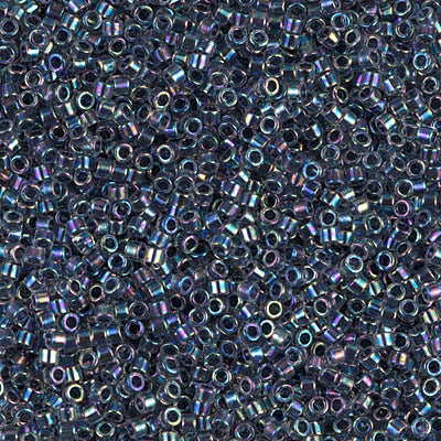 MIYUKI #11 DB 086 - Lined Dark Blue AB - 5 gms