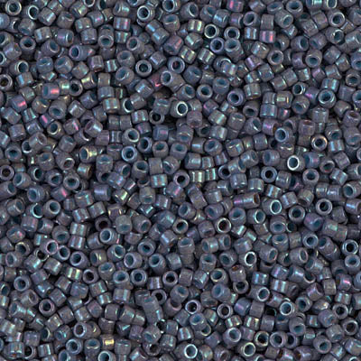 MIYUKI #11 DB 132 - Opaque Dark Grey AB - 5 gms