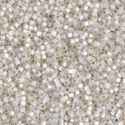 MIYUKI #11 DB 221 - Gilt Lined White Opal - 5 gms