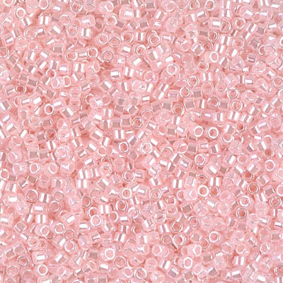 MIYUKI #11 DB 234 - Lined Crystal Pale Salmon Luster - 5 gms
