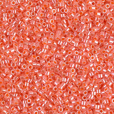 MIYUKI #11 DB 235 - Lined Crystal Salmon Luster - 5 gms