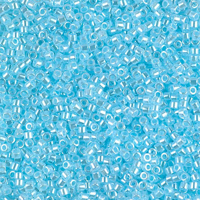 MIYUKI #11 DB 239 - Lined Crystal Light Aquamarine Luster- 5 gms