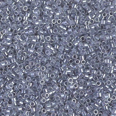 MIYUKI #11 DB 242 - Lined Crystal Grey Luster - 5 gms