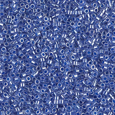 MIYUKI #11 DB 243 - Lined Crystal Medium Blue Luster - 5 gms