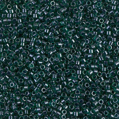 MIYUKI #11 DB 275 - Lined Green / Teal Luster - 5 gms