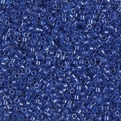 MIYUKI #11 DB 285 - Lined Aqua / Sapphire Luster - 5 gms