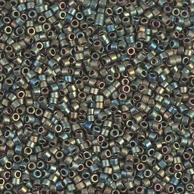 MIYUKI #11 DB 324 - Matte Metallic Green Iris - 5 gms