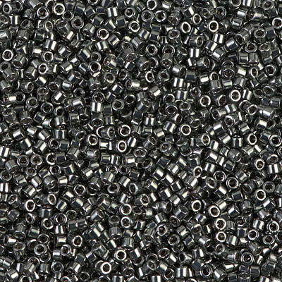 MIYUKI #11 DB 457 - Nickel Plated Dyed Grey / Green - 5 gms