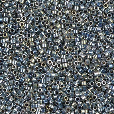 MIYUKI #11 DB 545 / 512 - Palladium Silver / Blue / Gold Iris - 5 gms