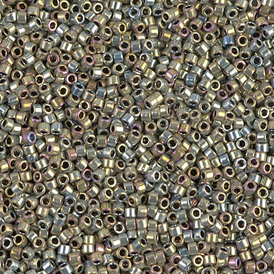 MIYUKI #11 DB 546 / 513 - Palladium Silver / Gold Iris - 5 gms