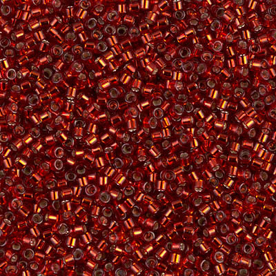 MIYUKI #11 DB 603 - Silver Lined Dyed Burnt Orange - 5 gms
