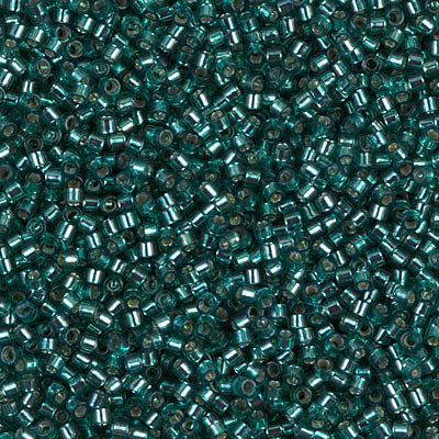 MIYUKI #11 DB 607 - Silver Lined Dyed Teal - 5 gms