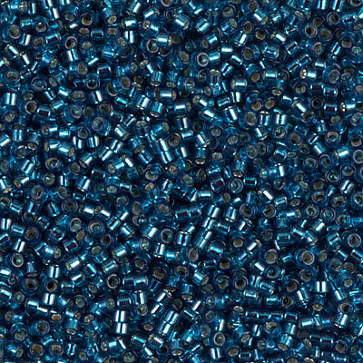 MIYUKI #11 DB 608 - Silver Lined Dyed Blue Zircon - 5 gms