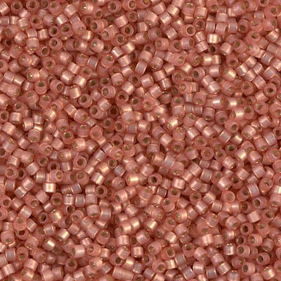 MIYUKI #11 DB 622 - Silver Lined Dyed Peach Alabaster - 5 gms