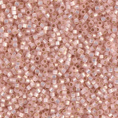MIYUKI #11 DB 624 - Silver Lined Dyed Light Pink Alabaster - 5 gms