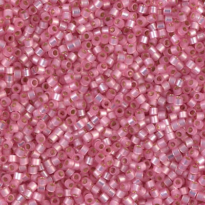 MIYUKI #11 DB 625 - Silver Lined Dyed Pink Alabaster - 5 gms