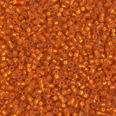 MIYUKI #11 DB 682 - Semi Matte Silver Lined Orange - 5 gms