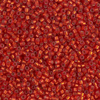 MIYUKI #11 DB 683 - Semi Matte Silver Lined Dark Ruby - 5 gms