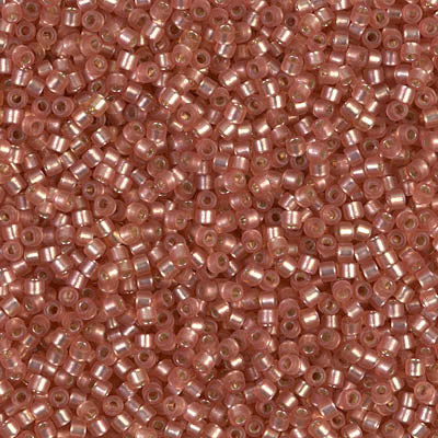 MIYUKI #11 DB 685 - Semi Matte Silver Lined Dark Rose - 5 gms