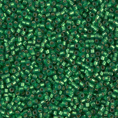 MIYUKI #11 DB 688 - Semi Matte Silver Lined Medium Green - 5 gms